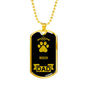 Boxer Dad Dog Necklace Stainless Steel or 18k Gold Dog Tag W 24" Dog Owner Lover-Express Your Love Gifts