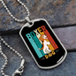 Boxer Dog Necklace Stainless Steel or 18k Gold Dog Tag 24" Chain-Express Your Love Gifts