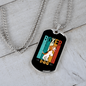 Boxer Dog Necklace Stainless Steel or 18k Gold Dog Tag 24" Chain-Express Your Love Gifts