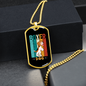 Boxer Dog Necklace Stainless Steel or 18k Gold Dog Tag 24" Chain-Express Your Love Gifts