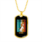 Boxer Dog Necklace Stainless Steel or 18k Gold Dog Tag 24" Chain-Express Your Love Gifts