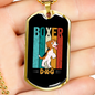Boxer Dog Necklace Stainless Steel or 18k Gold Dog Tag 24" Chain-Express Your Love Gifts