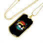 Boxer Necklace Stainless Steel or 18k Gold Dog Tag 24" Chain-Express Your Love Gifts