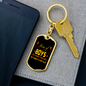 Boy Less Mama Mom Keychain Stainless Steel or 18k Gold Dog Tag Keyring-Express Your Love Gifts