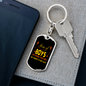 Boy Less Mama Mom Keychain Stainless Steel or 18k Gold Dog Tag Keyring-Express Your Love Gifts