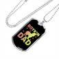 Boykin Dad Necklace Stainless Steel or 18k Gold Dog Tag 24" Chain-Express Your Love Gifts