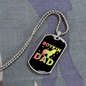 Boykin Dad Necklace Stainless Steel or 18k Gold Dog Tag 24" Chain-Express Your Love Gifts