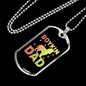 Boykin Dad Necklace Stainless Steel or 18k Gold Dog Tag 24" Chain-Express Your Love Gifts