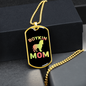Boykin Mom Necklace Stainless Steel or 18k Gold Dog Tag 24" Chain-Express Your Love Gifts