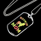 Boykin Mom Necklace Stainless Steel or 18k Gold Dog Tag 24" Chain-Express Your Love Gifts