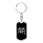 Boys Mom Keychain Stainless Steel or 18k Gold Dog Tag Keyring-Express Your Love Gifts