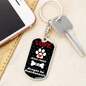 Braque Du Bourbonnais Keychain Stainless Steel or 18k Gold Dog Tag Keyring-Express Your Love Gifts