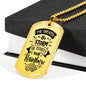 Brighter The Rainbow Necklace Stainless Steel or 18k Gold Dog Tag 24" Chain-Express Your Love Gifts