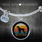 Britanny Mom Dog Bracelet Stainless Steel or 18k Gold Circle Bangle-Express Your Love Gifts