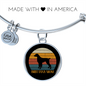Britanny Mom Dog Bracelet Stainless Steel or 18k Gold Circle Bangle-Express Your Love Gifts