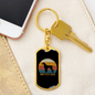 Britanny Mom Dog Keychain Stainless Steel or 18k Gold Dog Tag Keyring-Express Your Love Gifts