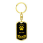 Brittany Keychain Stainless Steel or 18k Gold-Express Your Love Gifts