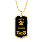 Broholmer Dad Dog Necklace Stainless Steel or 18k Gold Dog Tag W 24" Dog Owner Lover-Express Your Love Gifts