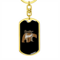 Brother Bear Mom Keychain Stainless Steel or 18k Gold Dog Tag Keyring-Express Your Love Gifts