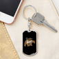 Brother Bear Mom Keychain Stainless Steel or 18k Gold Dog Tag Keyring-Express Your Love Gifts