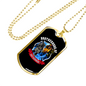 Brotherhood Of First Responders Firefighter Gift Stainless Steel or 18k Gold Dog Tag 24" Chain-Express Your Love Gifts