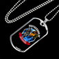 Brotherhood Of First Responders Firefighter Gift Stainless Steel or 18k Gold Dog Tag 24" Chain-Express Your Love Gifts