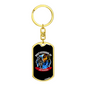 Brotherhood Of First Responders Firefighter Keychain Stainless Steel or 18k Gold Dog Tag Keyring-Express Your Love Gifts