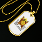 BTC King Crypto Necklace Stainless Steel or 18k Gold Dog Tag 24" Chain-Express Your Love Gifts