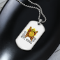 BTC King Crypto Necklace Stainless Steel or 18k Gold Dog Tag 24" Chain-Express Your Love Gifts