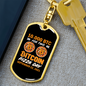 BTC Pizza Crypto Keychain Stainless Steel or 18k Gold Dog Tag Keyring-Express Your Love Gifts
