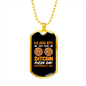 BTC Pizza Crypto Necklace Stainless Steel or 18k Gold Dog Tag 24" Chain-Express Your Love Gifts