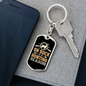 Buck Hunting Season Keychain Stainless Steel or 18k Gold Dog Tag Keyring-Express Your Love Gifts