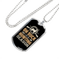 Buck Hunting Season Necklace Stainless Steel or 18k Gold Dog Tag 24" Chain-Express Your Love Gifts