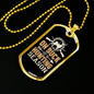 Buck Hunting Season Necklace Stainless Steel or 18k Gold Dog Tag 24" Chain-Express Your Love Gifts