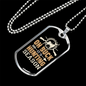 Buck Hunting Season Necklace Stainless Steel or 18k Gold Dog Tag 24" Chain-Express Your Love Gifts