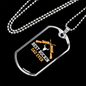Buckin' Dad Necklace Stainless Steel or 18k Gold Dog Tag 24" Chain-Express Your Love Gifts