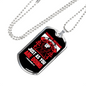 Build One Another 1 Thessalonians 5:11 Necklace Stainless Steel or 18k Gold Dog Tag 24" Chain-Express Your Love Gifts