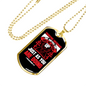 Build One Another 1 Thessalonians 5:11 Necklace Stainless Steel or 18k Gold Dog Tag 24" Chain-Express Your Love Gifts