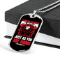 Build One Another 1 Thessalonians 5:11 Necklace Stainless Steel or 18k Gold Dog Tag 24" Chain-Express Your Love Gifts