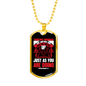 Build One Another 1 Thessalonians 5:11 Necklace Stainless Steel or 18k Gold Dog Tag 24" Chain-Express Your Love Gifts