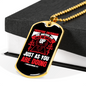 Build One Another 1 Thessalonians 5:11 Necklace Stainless Steel or 18k Gold Dog Tag 24" Chain-Express Your Love Gifts