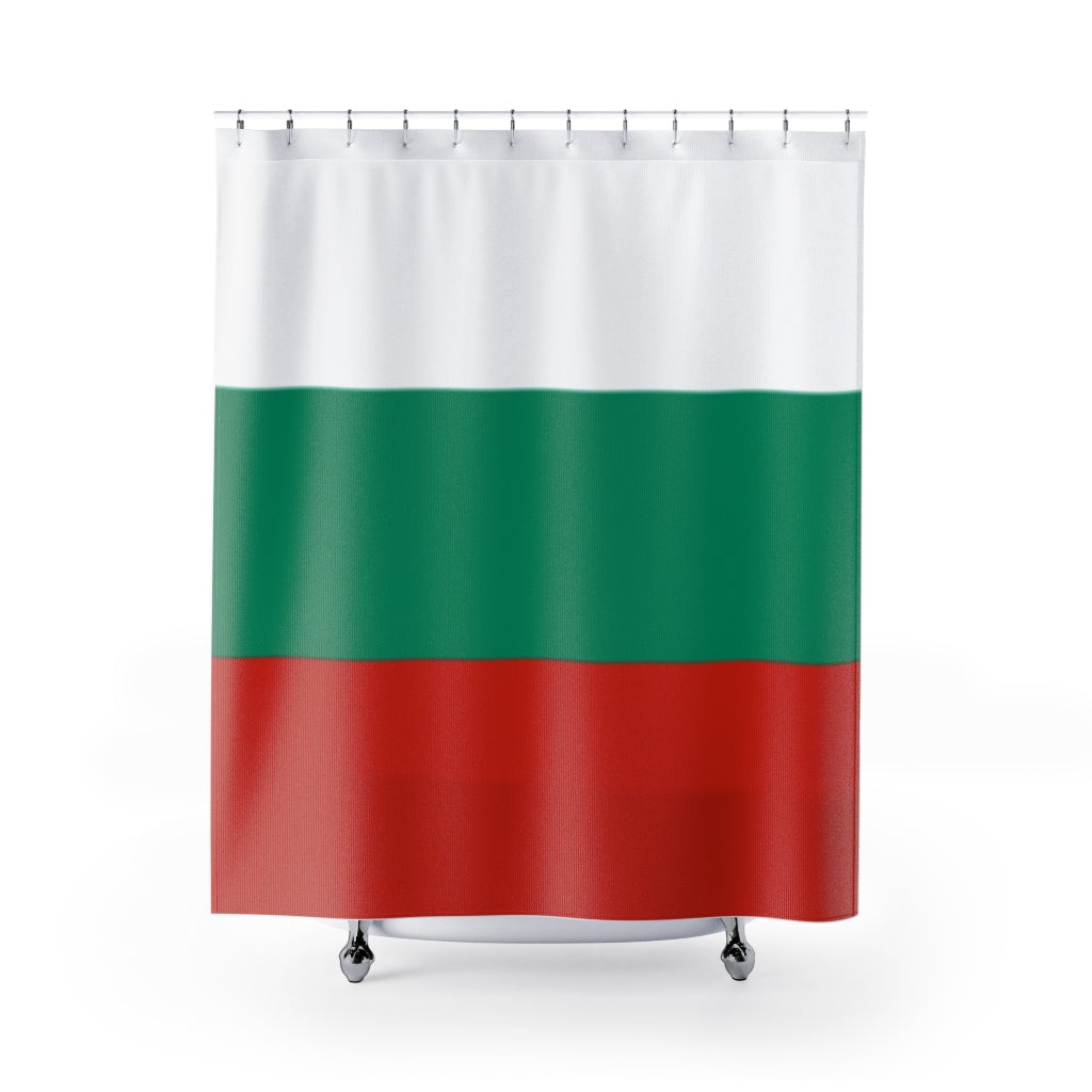 Bulgaria Flag Stylish Design 71" x 74" Elegant Waterproof Shower Curtain for a Spa-like Bathroom Paradise Exceptional Craftsmanship-Express Your Love Gifts