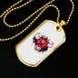 Bull Bitcoin Crypto Necklace Stainless Steel or 18k Gold Dog Tag 24" Chain-Express Your Love Gifts
