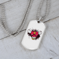 Bull Bitcoin Crypto Necklace Stainless Steel or 18k Gold Dog Tag 24" Chain-Express Your Love Gifts