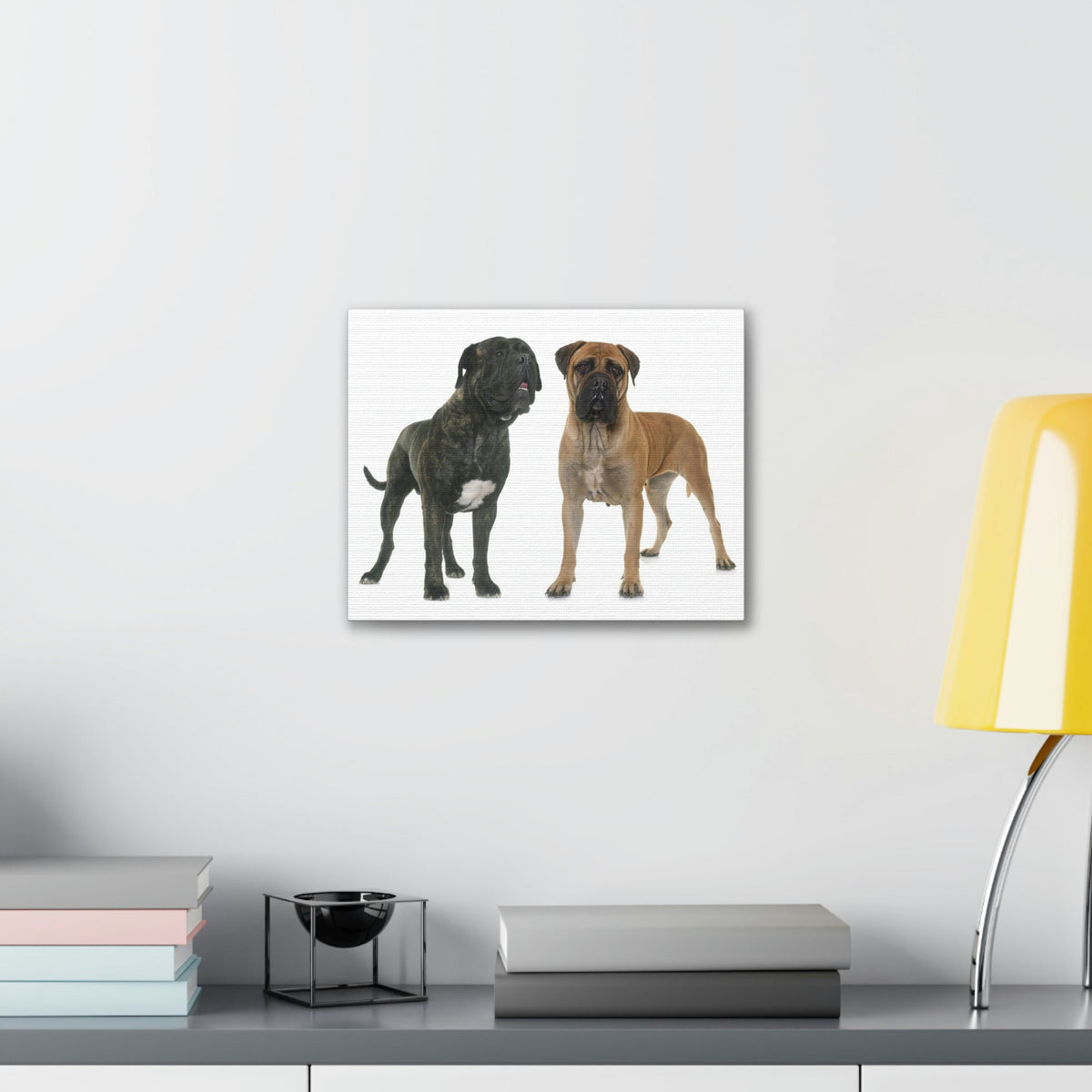 Scripture Walls Bull Mastiff Couple Bull Mastiff Troop Print Animal Wall Art Wildlife Canvas Prints Wall Art Ready to Hang Unframed-Express Your Love Gifts