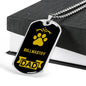 Bullmastiff Dad Dog Necklace Stainless Steel or 18k Gold Dog Tag W 24" Dog Owner Lover-Express Your Love Gifts