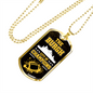 Burgh City of Champions Necklace Stainless Steel or 18k Gold Dog Tag 24" Chain-Express Your Love Gifts