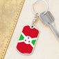 Burundi Flag Keychain Dog Tag Stainless Steel or 18k Gold-Express Your Love Gifts