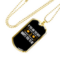 Busier Than God Necklace Stainless Steel or 18k Gold Dog Tag 24" Chain-Express Your Love Gifts