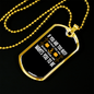 Busier Than God Necklace Stainless Steel or 18k Gold Dog Tag 24" Chain-Express Your Love Gifts